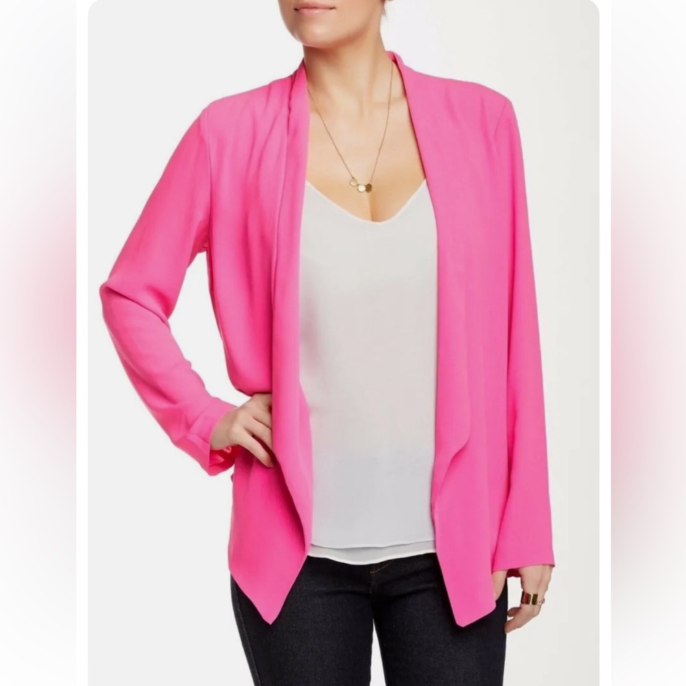 Hot pink lightweight LUSH blazer